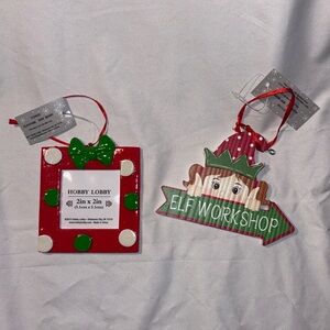 Hobby Lobby Christ Ornament Duo NWT